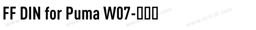 FF DIN for Puma W07字体转换 FF DIN for Puma W07字体转换